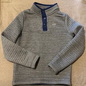 Vineyard Vines Gray and Navy Pullover